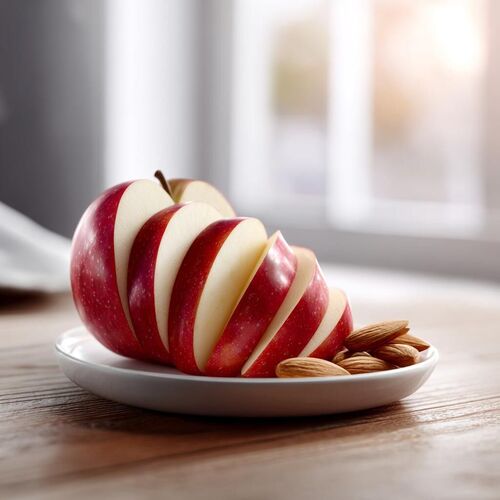 яблоко с миндалем