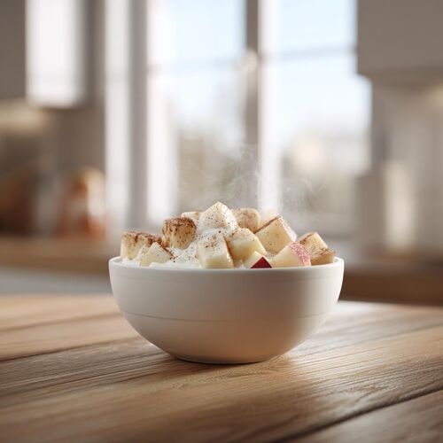 Apple & Cottage Cheese Microwave Dessert (5 minutes)