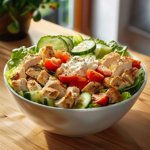 protein salad for dinner