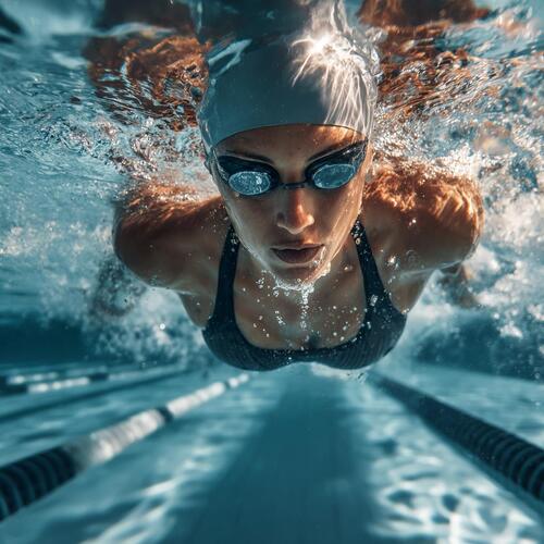 қыз бассейнде арықтап жатыр