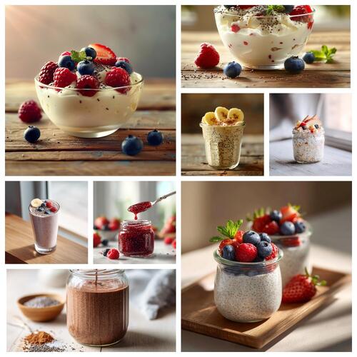 десерты с семенами чиа