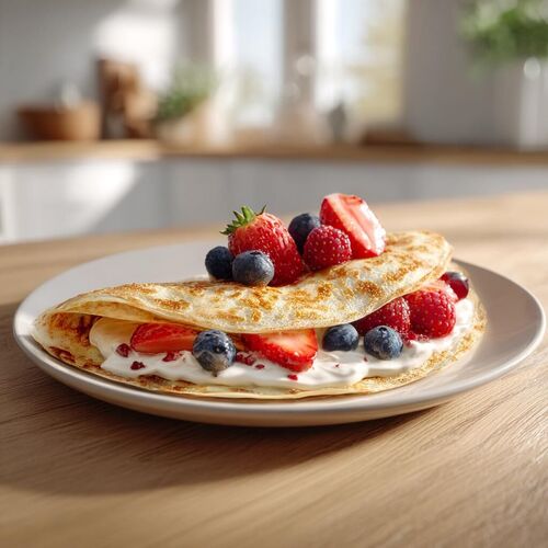 овсяноблин с ягодами