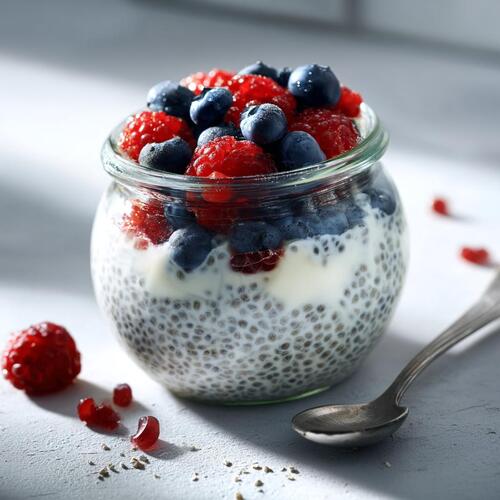 творог с семенами чиа