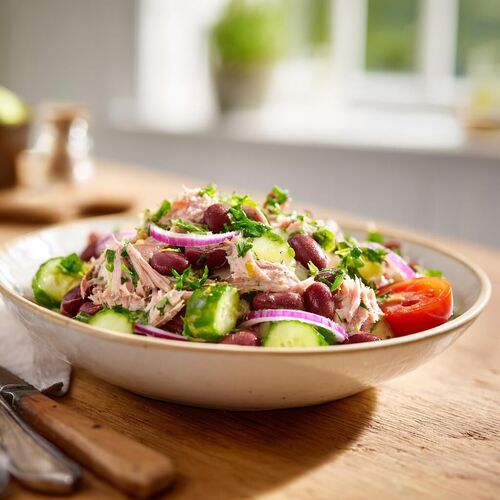 protein salad for dinner with tuna