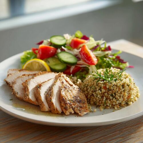 turkey bulgur salad lunch