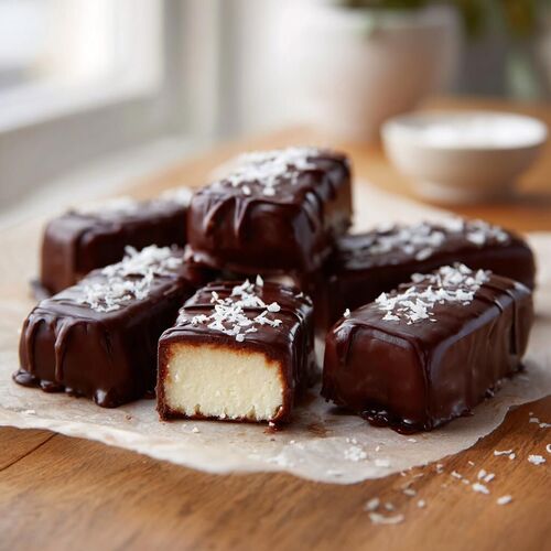 PP Curd Bars in Chocolate Glaze